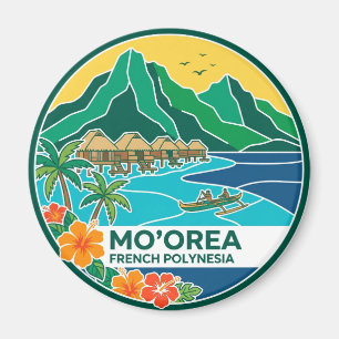 Mo'orea Nordküste Französisch-Polynesien Magnet