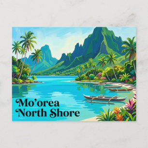 Mo'orea Nordküste Französisch-Polynesien Postkarte