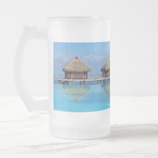 Moorea Spiegel-mattiertes Glas Mattglas Bierglas (Links)