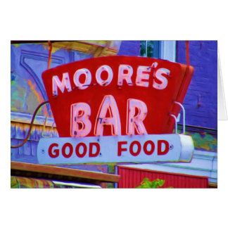 Moores Retro Zeichen Bar, Greencastle, Indiana