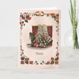 Moores Weihnachtskarte St. Nikolaus Vintage Feiertagskarte