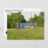 Mooresville Indiana Postkarte (Vorne/Hinten)