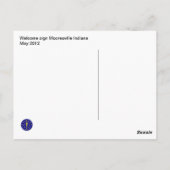 Mooresville Indiana Postkarte (Rückseite)