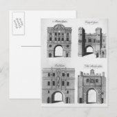 Moorgate, Cripplegate, Ludgate Bridgegate Postkarte (Vorne/Hinten)