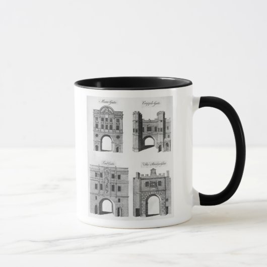 Moorgate, Cripplegate, Ludgate Bridgegate Tasse (Rechts)