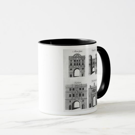 Moorgate, Cripplegate, Ludgate Bridgegate Tasse (VorderseiteRechts)