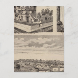 Moorhead Clay Landkreis, Minnesota Postkarte