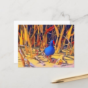 Moorhen Postcard Postkarte