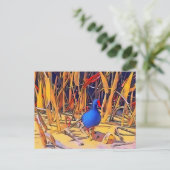 Moorhen Postcard Postkarte (Stehend Vorderseite)