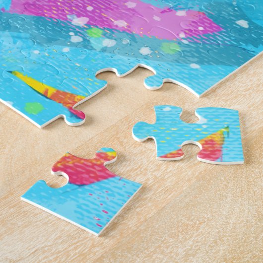 Moorific Doodle Tinte Kuh Puzzle (Seite)