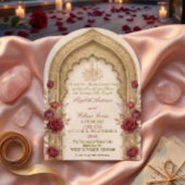 Moorish Arch Bismillah Calligraphy Nikkah Einladung