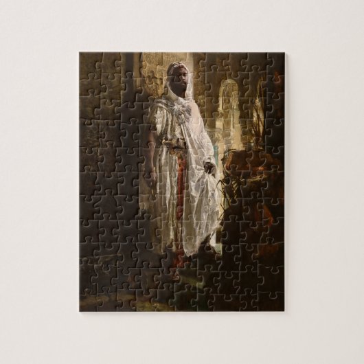 Moorish Chief African Art Painting Portrait Puzzle (Vertikal)