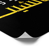 Moorish Funny Arabic Calligraphy Quote Gift - Uni  Poster (Ecke)