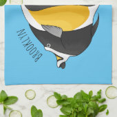 Moorish idol fish cartoon illustration  geschirrtuch (Gefaltet)