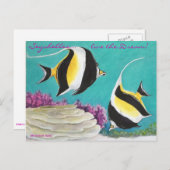 Moorish Idol Postkarte (Vorne/Hinten)