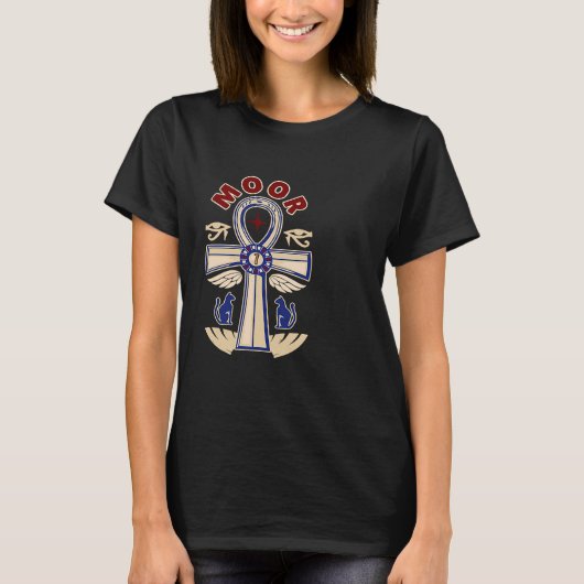 Moorish Magic  God Body Of Melanin Ankh T-Shirt (Vorderseite)