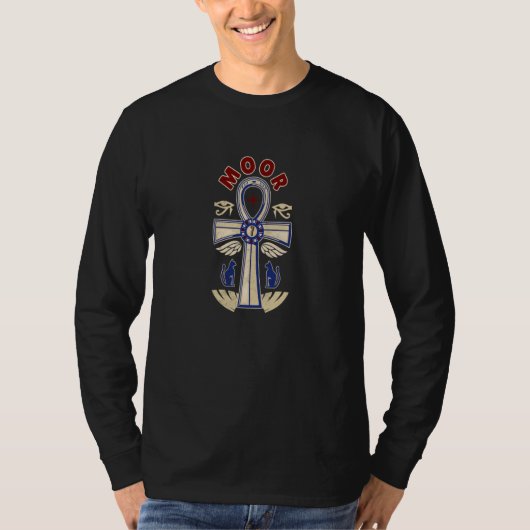 Moorish Magic God Body Of Melanin Ankh T-Shirt (Vorderseite)