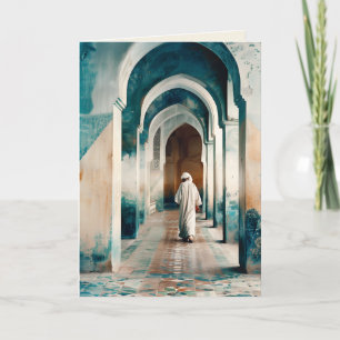 Moorish Marrakesh Blue Cream Einladung