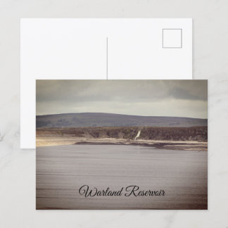 Moorland-Wasserfall am Warland-Stausee Feiertagspostkarte