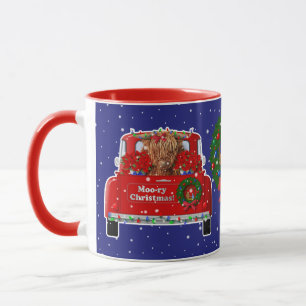 Moory Christmas Little Red Truck Tasse