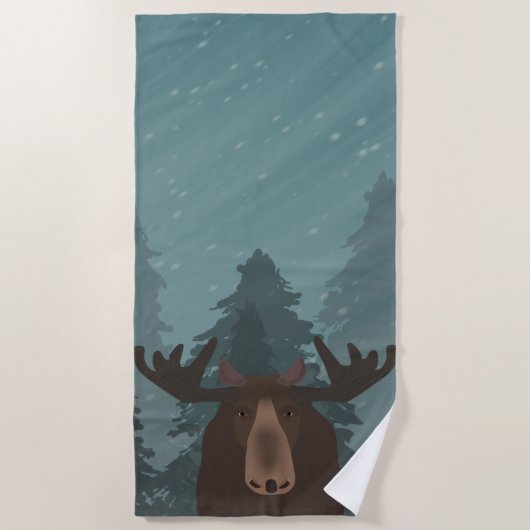 Moos Beach Handtuch (Vorderseite)