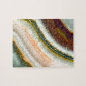 Moos-Café-Quarz-Kristall Puzzle (Horizontal)