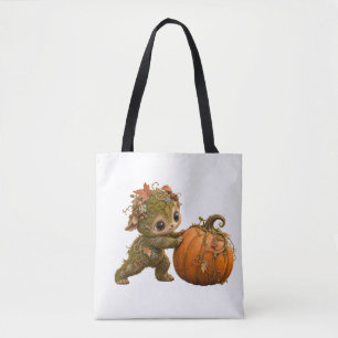 Moos-Elfe-Kürbis-Herbst-Tasche Tasche