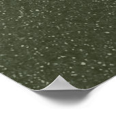 Moos Green Abstrakt Poster Print (Ecke)