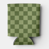 Moos Green Checkerboard Dosenkühler (Vorderseite)