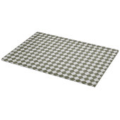 Moos Green Checkerboard-Muster Schneidebrett (Ecke)
