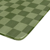Moos Green Checkerboard Schneidebrett (Ecke)