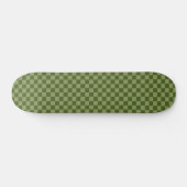 Moos Green Checkerboard Skateboard (Horizontal)