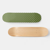 Moos Green Checkerboard Skateboard (Horizontal)