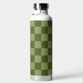 Moos Green Checkerboard Trinkflasche (Rechts)