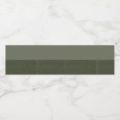 Moos Green Duo Wasserflasche Wasserflaschenetikett (Einzelnes Label)