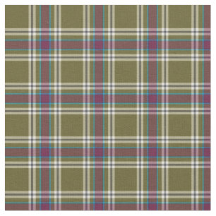 Moos-Grün und lila Mode kariert Stoff
