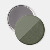 Moos Grün Zweifarbig Custom Magnet (Vorderseite/Rückseite)