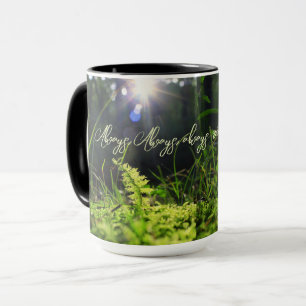 Moos im Sonnenlicht Tasse