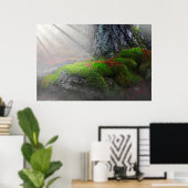 Moos im Wald Poster (Heimbüro)