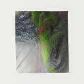 Moos im Wald Wandteppich (Vorderseite)