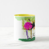 Moos Liebe-Gelb 11-Unze-kombinierte Tasse (Zentrum)