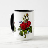 Moos-Rose Tasse (Vorderseite Links)