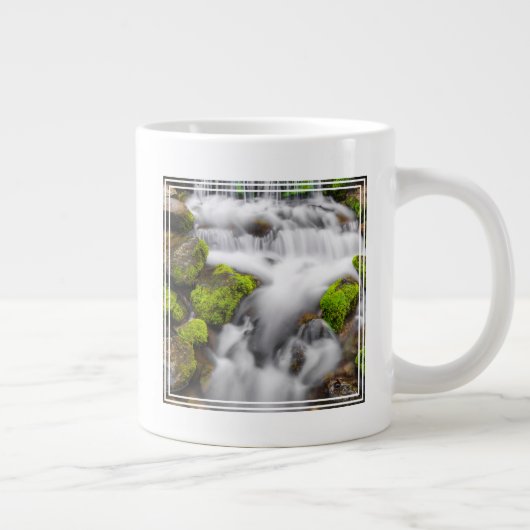 Moos rund um den Frühling Jumbo-Tasse (Rechts)