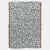 Moos-Salbei-grün boho kahle Korallenäste  Decke (Vorderseite Vertikal)