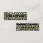 Moos, Steine und Blume Mini Visitenkarte (Vorne/Hinten)