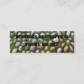 Moos, Steine und Blume Mini Visitenkarte (Rückseite)