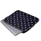 Moos und Sternmuster Laptopschutzhülle (Vorne Knopf)