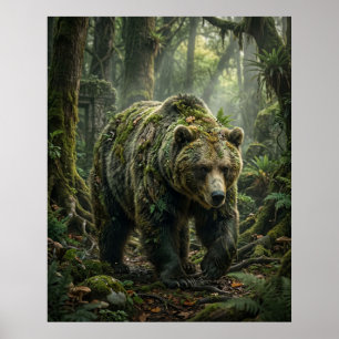 Moosbär-Waldhüter Poster