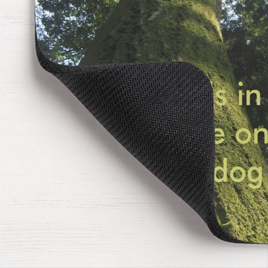 Moosbedeckter Baum Mousepad (Ecke)