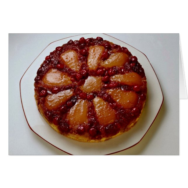 Moosbeer- und Birnenkuchen (Vorderseite (Horizontal))